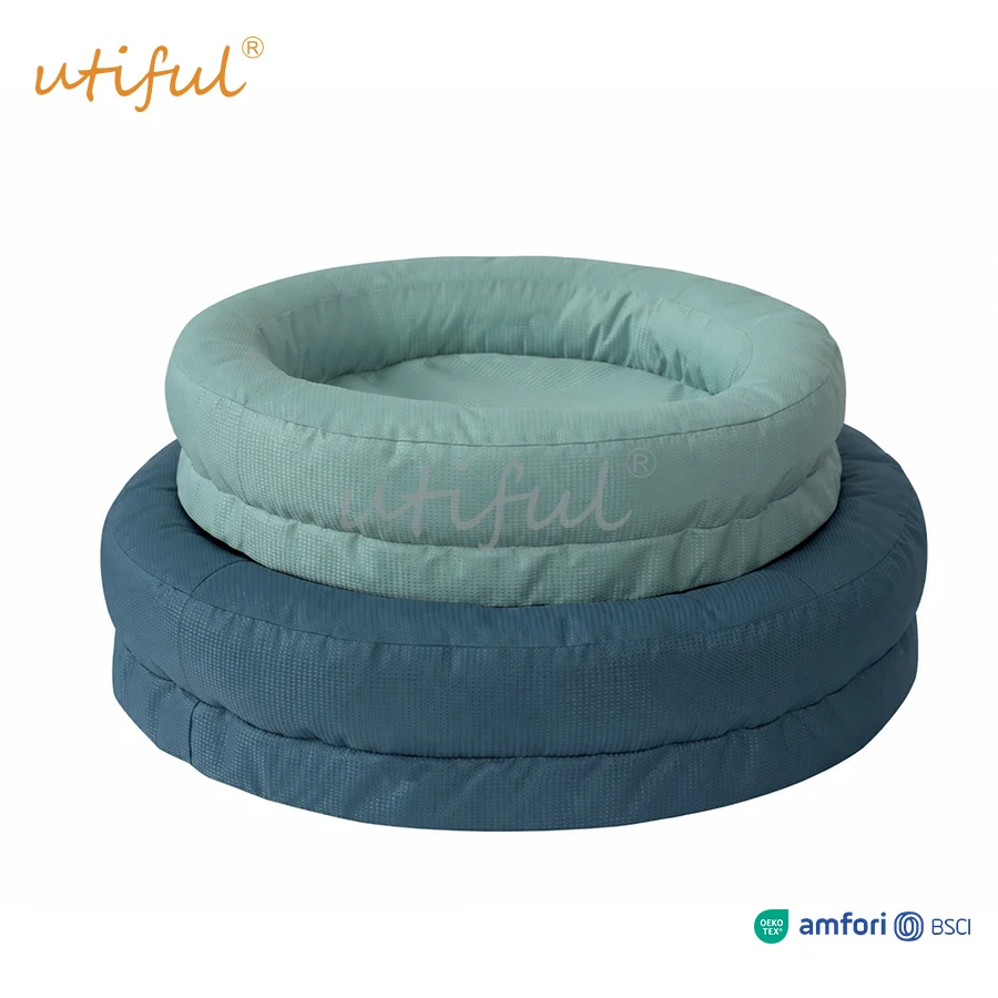 Ribbed Round Donut Pet Bed | UT11027